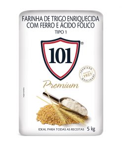 Farinha 101 Premium 5 Kg Papel - 09636