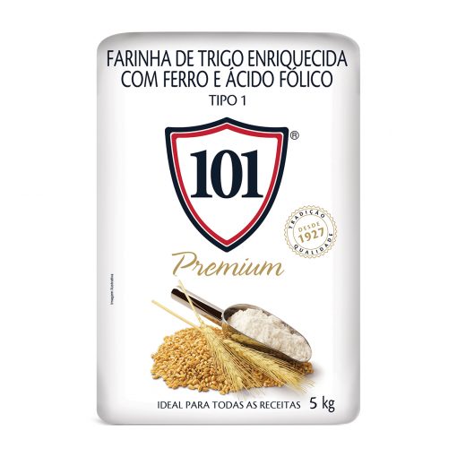 Farinha 101 Premium 5 Kg Papel - 09636